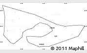 Blank Simple Map of Anyang, cropped outside