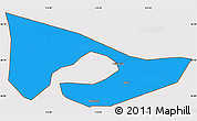Political Simple Map of Anyang, cropped outside