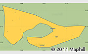 Savanna Style Simple Map of Anyang, cropped outside