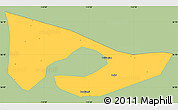 Savanna Style Simple Map of Anyang, single color outside