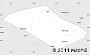 Silver Style Simple Map of Baofeng