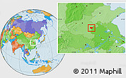Political Location Map of Dancheng