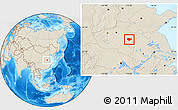 Shaded Relief Location Map of Dancheng