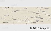 Shaded Relief Panoramic Map of Dancheng