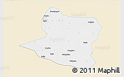 Classic Style 3D Map of Deng Xian, single color outside