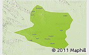 Physical 3D Map of Deng Xian, lighten