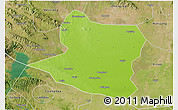 Physical 3D Map of Deng Xian, satellite outside