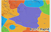 Political 3D Map of Deng Xian