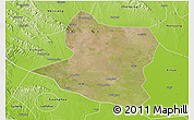 Satellite 3D Map of Deng Xian, physical outside