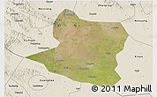 Satellite 3D Map of Deng Xian, shaded relief outside