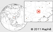 Blank Location Map of Deng Xian