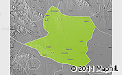 Physical Map of Deng Xian, desaturated