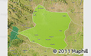 Physical Map of Deng Xian, satellite outside
