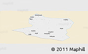 Classic Style Panoramic Map of Deng Xian, single color outside
