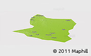Physical Panoramic Map of Deng Xian, cropped outside