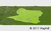 Physical Panoramic Map of Deng Xian, darken