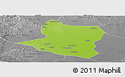Physical Panoramic Map of Deng Xian, desaturated
