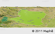 Physical Panoramic Map of Deng Xian, satellite outside