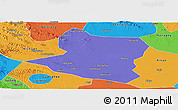 Political Panoramic Map of Deng Xian