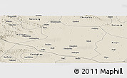 Shaded Relief Panoramic Map of Deng Xian