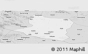 Silver Style Panoramic Map of Deng Xian