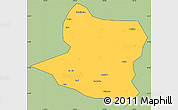 Savanna Style Simple Map of Deng Xian, cropped outside