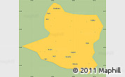 Savanna Style Simple Map of Deng Xian, single color outside