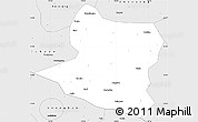 Silver Style Simple Map of Deng Xian