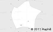 Silver Style Simple Map of Hebi Shi