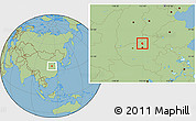 Savanna Style Location Map of Houjia