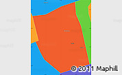 Political Simple Map of Houjia