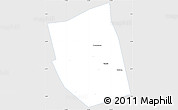 Silver Style Simple Map of Houjia, single color outside