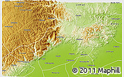 Physical 3D Map of Hui Xian