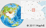 Physical Location Map of Lankao, highlighted country
