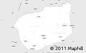Silver Style Simple Map of Luoning