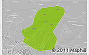 Physical 3D Map of Luoshan, lighten, desaturated