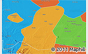 Political 3D Map of Luoshan