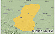 Savanna Style 3D Map of Luoshan