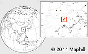 Blank Location Map of Luoshan
