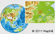 Physical Location Map of Luoshan