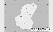 Gray Map of Luoshan, single color outside