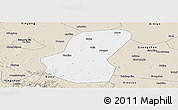 Classic Style Panoramic Map of Luoshan