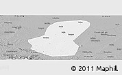 Gray Panoramic Map of Luoshan