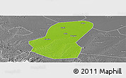 Physical Panoramic Map of Luoshan, desaturated