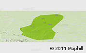 Physical Panoramic Map of Luoshan, lighten