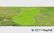 Physical Panoramic Map of Luoshan, satellite outside