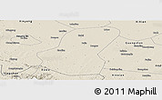 Shaded Relief Panoramic Map of Luoshan