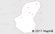 Classic Style Simple Map of Luoshan, cropped outside