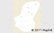 Classic Style Simple Map of Luoshan, single color outside