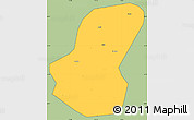 Savanna Style Simple Map of Luoshan, cropped outside